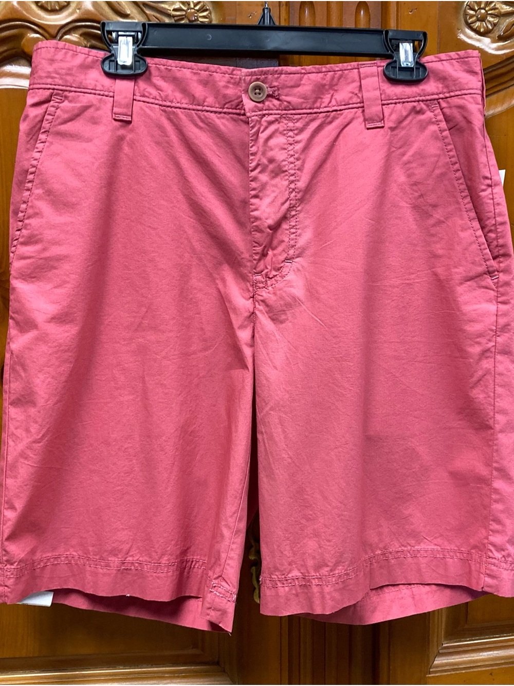 Izod Coral Pink Flat Front Men's Shorts